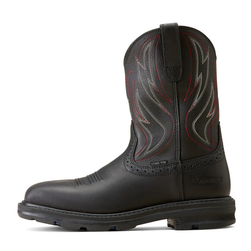 Sierra 10 Inch Shock Shield Wide Steel Toe Work Boots