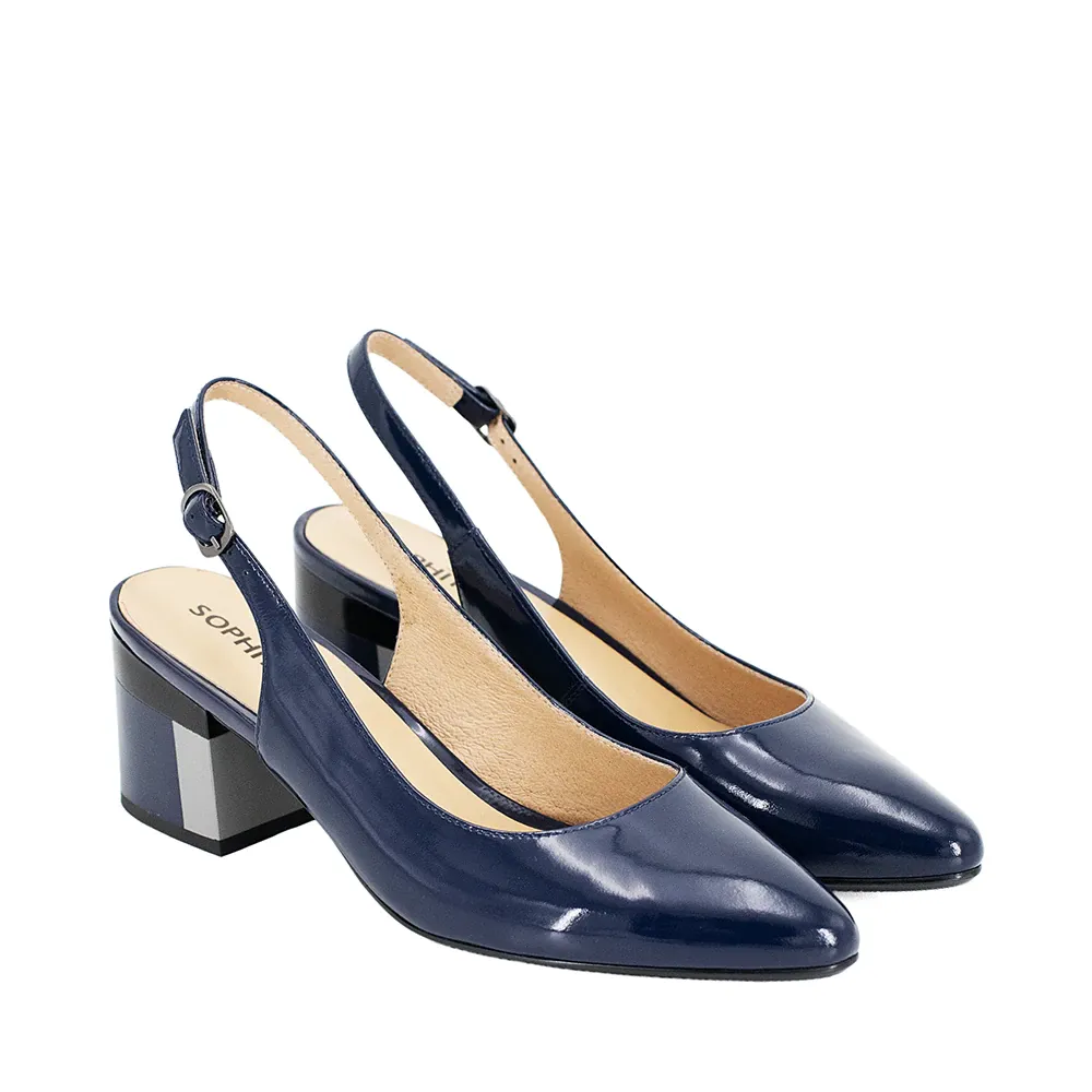 Strapped Successful Lady Colorful Slingback Heels
