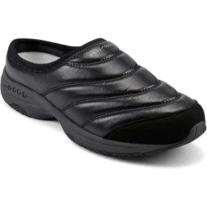 Tisha Black Nylon Easy Spirit Clogs