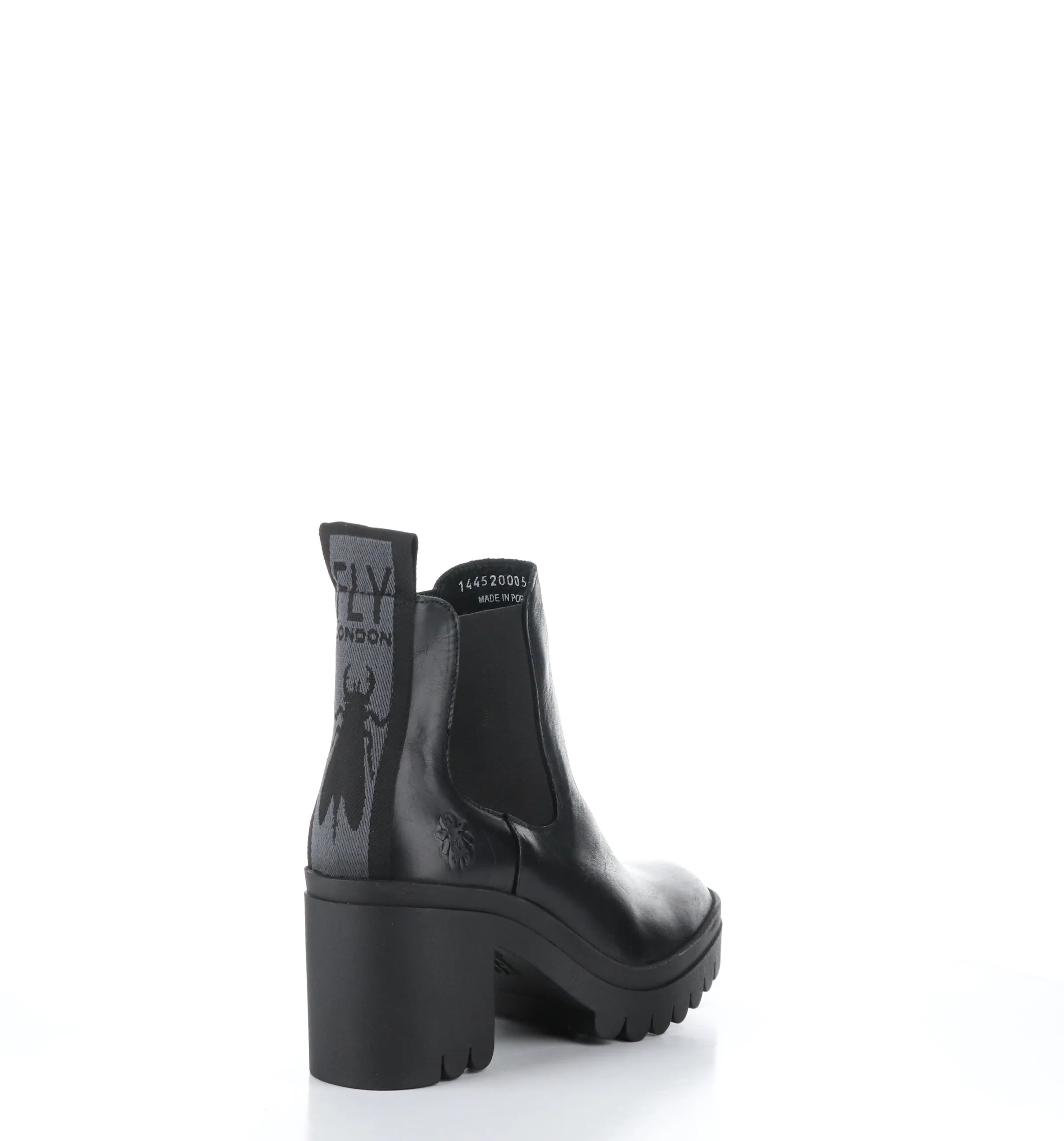 TOPE520FLY Black Round Toe Ankle Boots