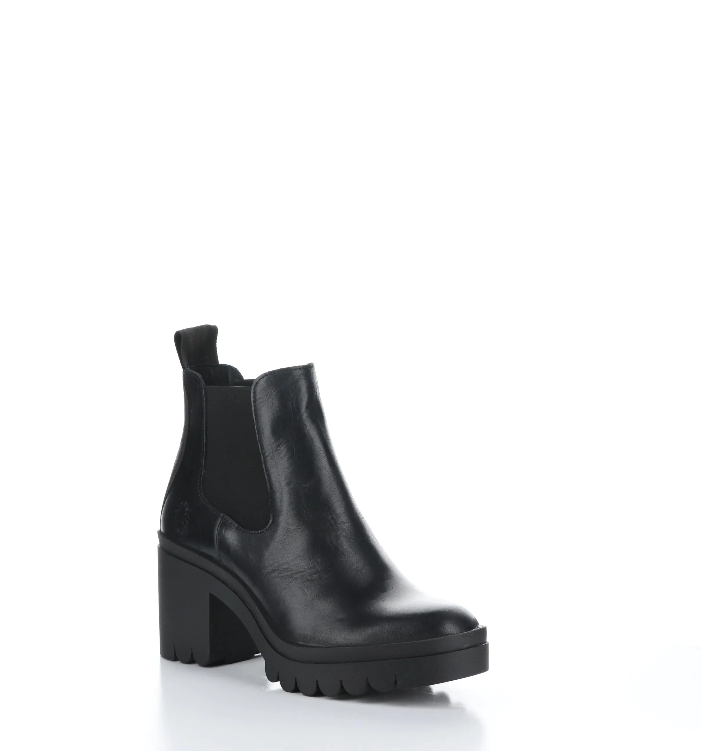 TOPE520FLY Black Round Toe Ankle Boots