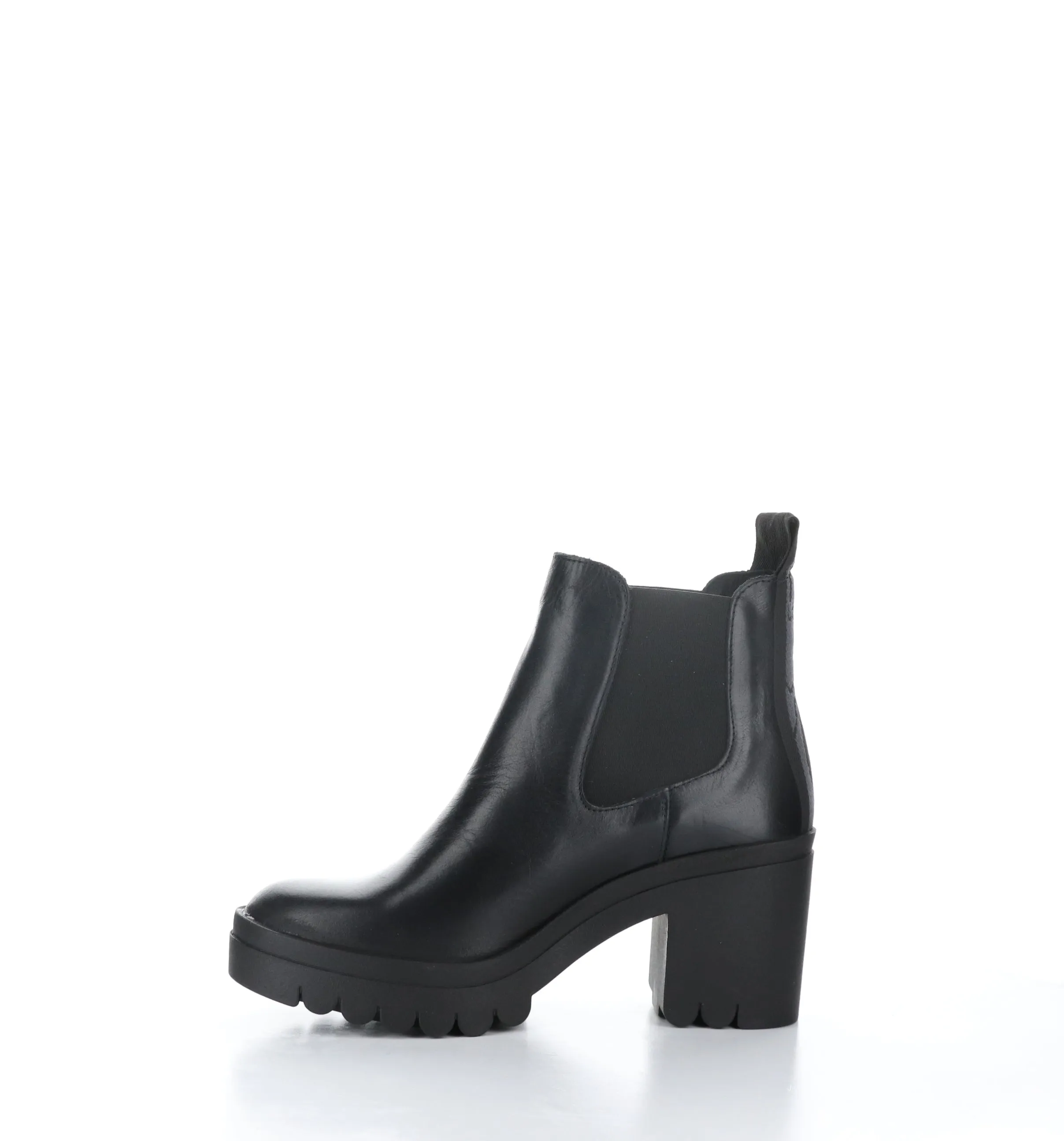 TOPE520FLY Black Round Toe Ankle Boots