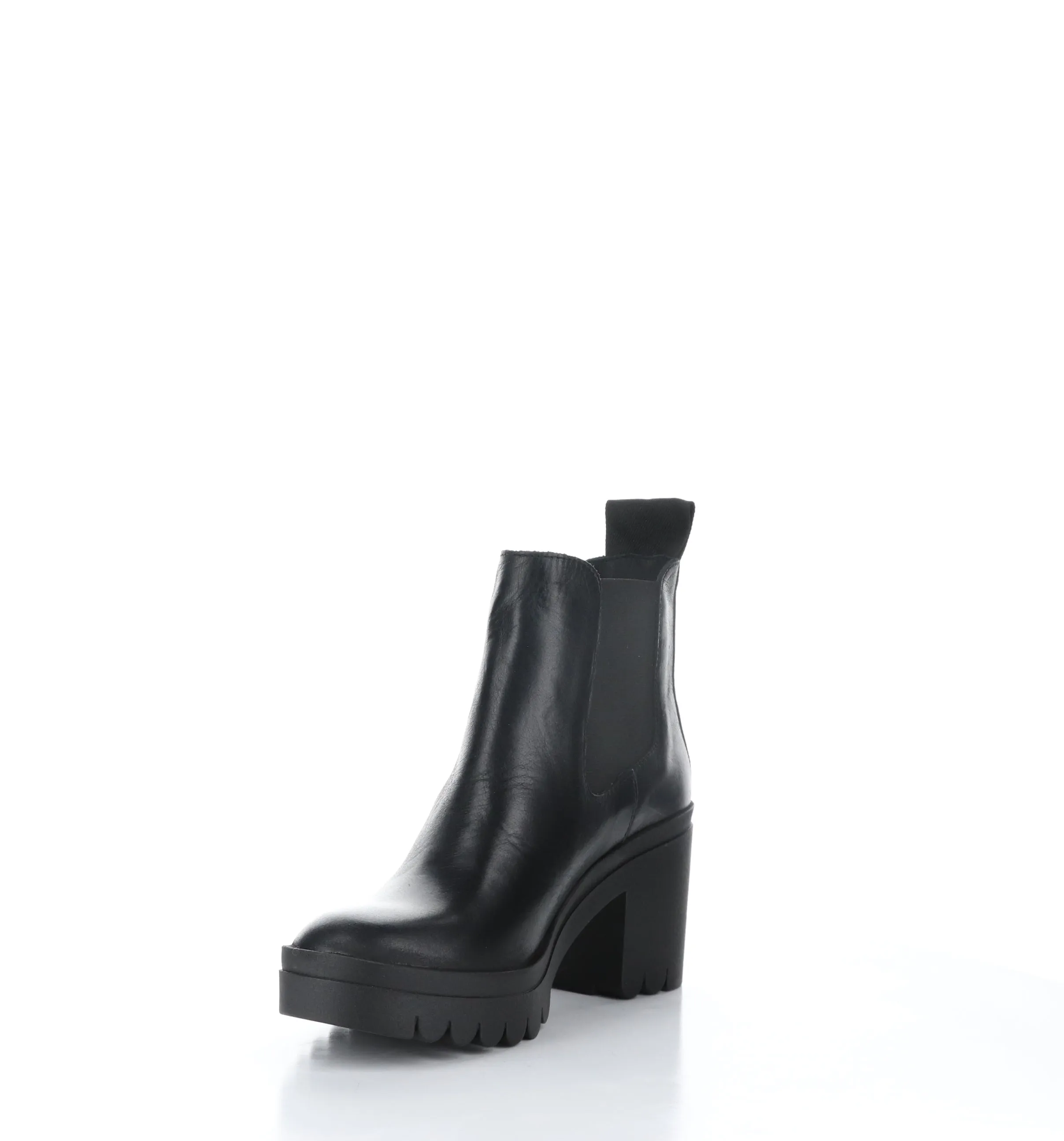 TOPE520FLY Black Round Toe Ankle Boots