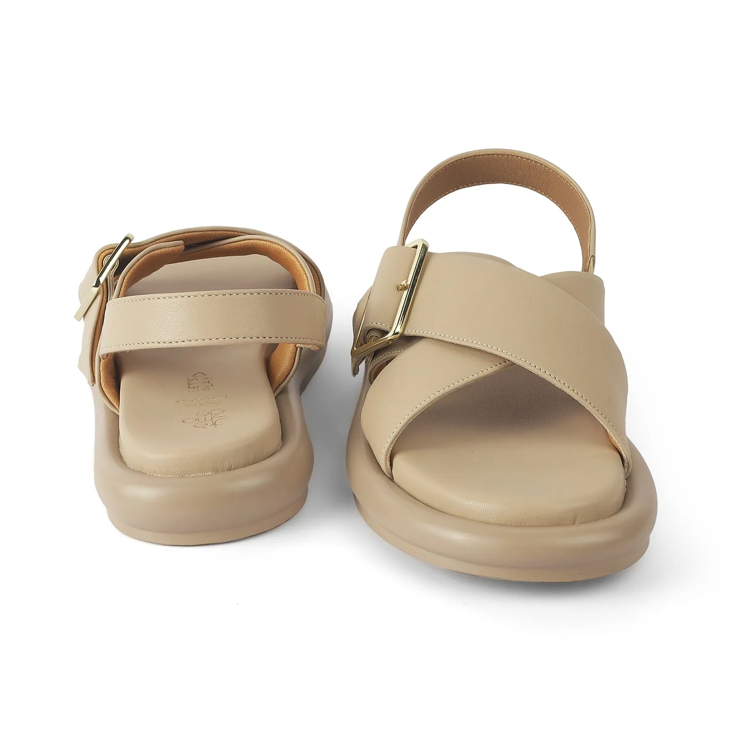 Tresmode Gogoro Beige Women's Casual Flats