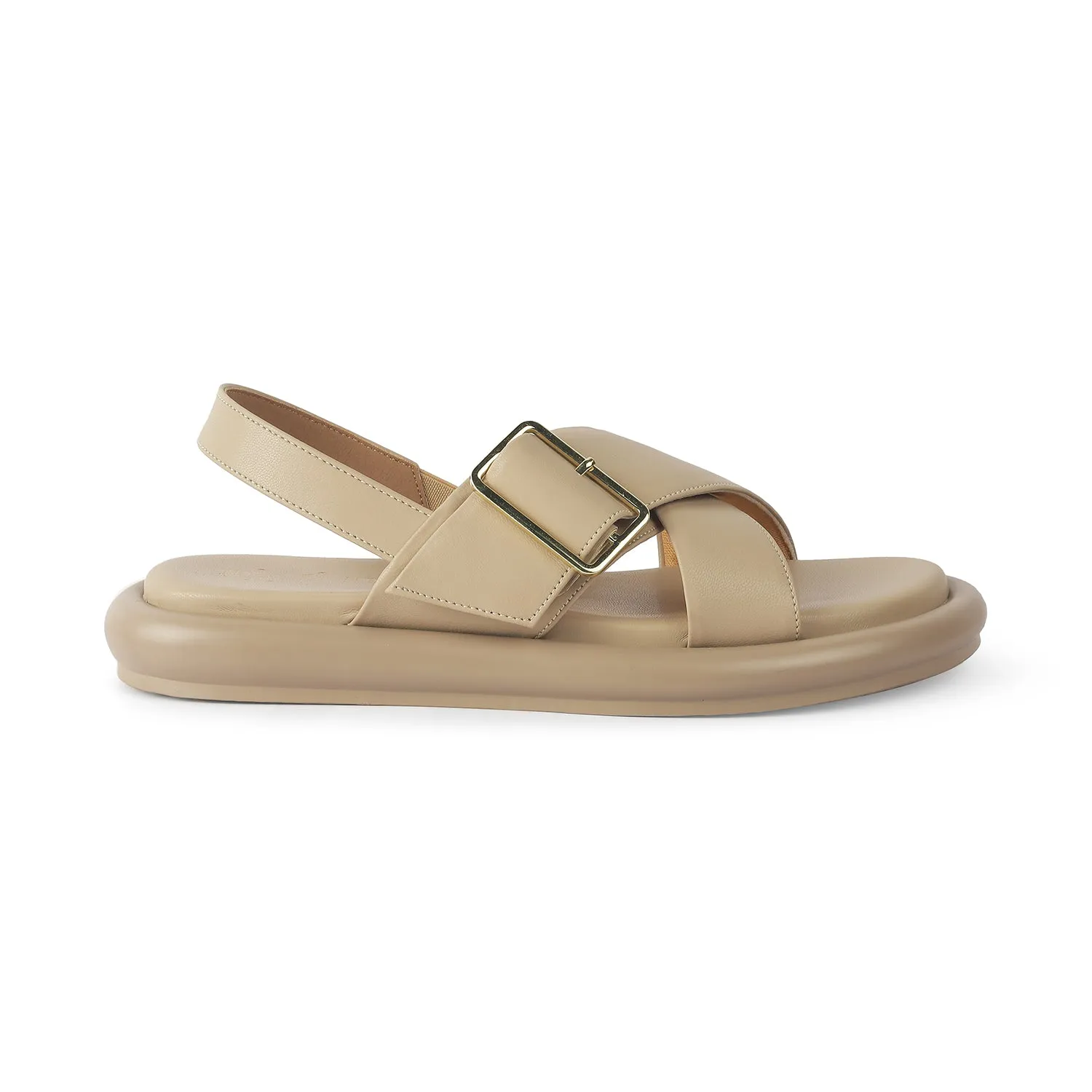 Tresmode Gogoro Beige Women's Casual Flats