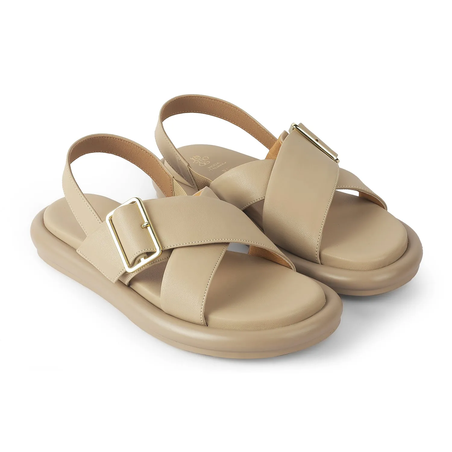 Tresmode Gogoro Beige Women's Casual Flats