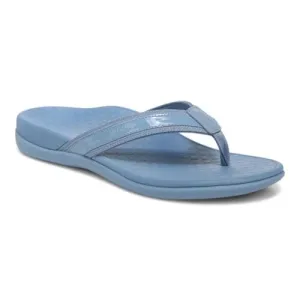 Vionic Women's Tide II Flip Flops- Blue Shadow Patent